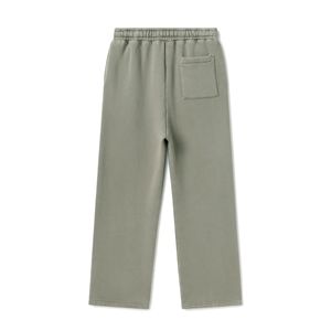 Fabricación personalizada Ropa deportiva Joggers French Terry Negro Split Hem Pantalones de chándal de pierna recta - Product Image 2