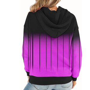 Pull à capuche tricoté imprimé pour femme, personnalisable avec logo, décontracté, hiver, design uni, vente en gros, 100 % coton – Meilleures ventes - Product Image 2