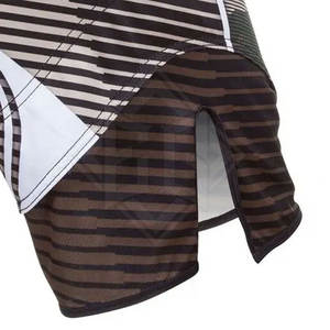 กางเกงขาสั้น MMA ของผู้ชายแห้งเร็วระบายอากาศออกแบบเองได้ - Product Image 6