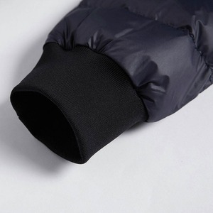 Chaqueta acolchada para exteriores de poliéster negro personalizada Unisex para hombre, impermeable, con cierre de cremallera, cuello de oveja, transpirable, informal - Product Image 5