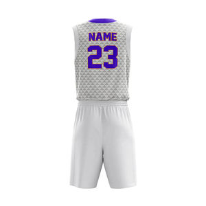 Uniformes de Baloncesto de Poliéster de Alta Calidad de Secado Rápido con Nombre/Número de Equipo Impreso Personalizado al por Mayor - Product Image 6