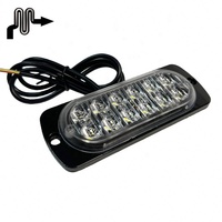 Voyant d'avertissement de voiture flash 12-24V, 12 lumières stroboscopiques LED avion rouge vert, lumière stroboscopique de sécurité blanche pour camion sur le toit