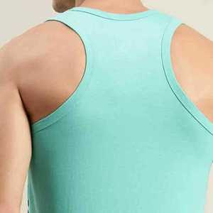 Vêtements de sport pour hommes Débardeur sans manches Tricoté Respirant Coton et élasthanne Haute qualité Prix - Product Image 5