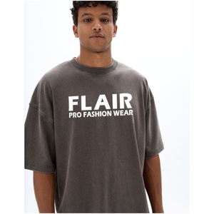 Camiseta Extra Grande de Cuello Redondo para Hombre, 100% Algodón, Felpa Lavada y Bordada, Antiarrugas y Ecológica, Diseños Personalizados Impresos - Product Image 6