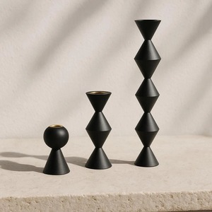 Bougeoir en bois à six colonnes, idéal pour la décoration intérieure, centre de table et éclairage festif, fabriqué à la main en Inde - Product Image 5