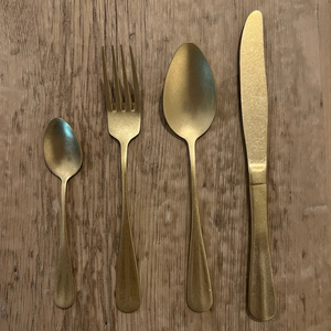 Ensembles de couverts métalliques de haute qualité avec taille et design personnalisés ensemble de couverts en métal cuillère, fourchette et couteau par HHO - Product Image 3