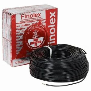Finolex สายไฟฟ้าแกนเดี่ยว6ตร. ม. แกนทองแดงหุ้มฉนวนพีวีซีม้วนตัวนำบรรจุ Moq 100เมตร - Product Image 1