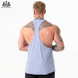 High Quality Custom Logo Design Men Gym <b>Stringer</b> Tank Top Quick Dry Eco-Friendly Breathable Knitted Casual 100% Cotton - Product Image 2