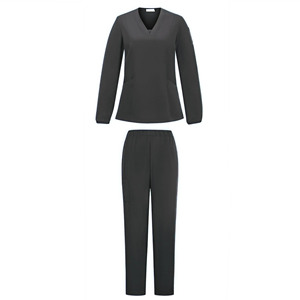 Wholesale Custom Medical <b>Doctor</b> Scrubs Cotton Polyester Canvas Stretchy Hospital Uniforms Unisex <b>Sets</b> Needle Detection - Product Image 3