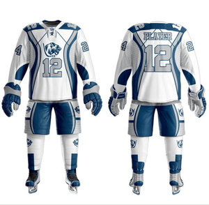 Conjunto de uniforme de hockey sobre hielo personalizado de alta calidad Diseño cómodo con servicio ODM OEM para hombres - Product Image 1