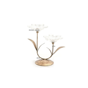 Porte-bougie en fer couleur or au design fabuleux, forme et taille personnalisées, pour fournisseur en gros - Product Image 4