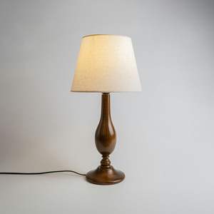 Base de Lámpara Rústica de Madera |   Acabado Artesanal |   Fabricante Mayorista a Granel - Product Image 1