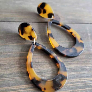 Pendientes de Resina Bordados a Mano, Joyería de Moda de Acero Inoxidable para Mujeres y Niñas, Estilo Clásico para Bodas, Alta Calidad - Product Image 1