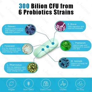 50 tỷ CFU Probiotic bổ sung viên nang Prebiotic Probiotic hữu cơ cho sức khỏe đường ruột - Product Image 4