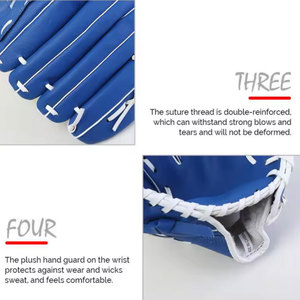 Gants de receveur de baseball d'entraînement professionnel pour adultes Gants de réception en PVC du Pakistan en cuir - Product Image 5