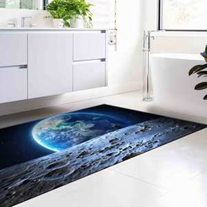 Tapis imprimé : Grand, Personnalisé, Motif vue sur la Terre, Motif couloir, Épais, Cuisine, Cadeau demoiselle d'honneur, Tapis en velours - Product Image 3