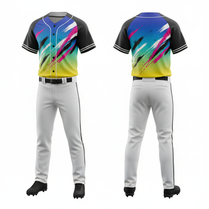 Uniforme de Béisbol Deportivo 2026, Ligero, de Malla Transpirable, de Secado Rápido, con Estampado Digital, Cuello en V, Pantalón, Número y Nombre del Equipo - Product Image 4
