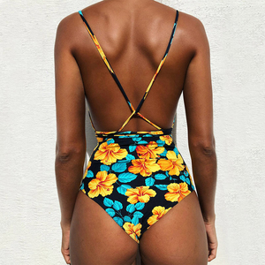 Cover Ups maillots de bain Deep V deux pièces maillot de bain femmes feuille impression maillot de bain Cover Ups pour femme - Product Image 5