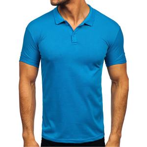 210GSM โปโลผู้ชาย100% สั่งทำได้2025เสื้อถักแขนสั้นแบรนด์คุณภาพสูง - Product Image 1