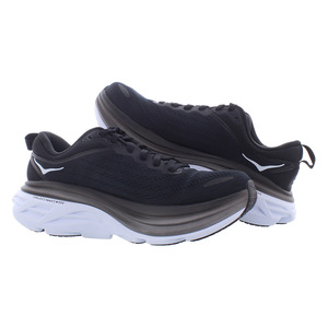 Zapatos HOKA Bondi 8 Anchos para Mujer, Color: Negro/Blanco, 100% Auténticos - Product Image 4