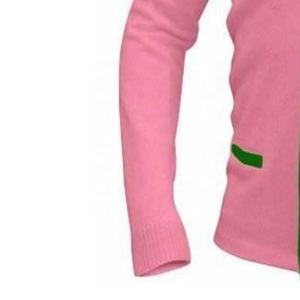 Venta al por mayor con cuello en V personalizado letras griegas logotipos números Casual ropa de invierno con botón estampado Patchwork Otoño Invierno Unisex - Product Image 3