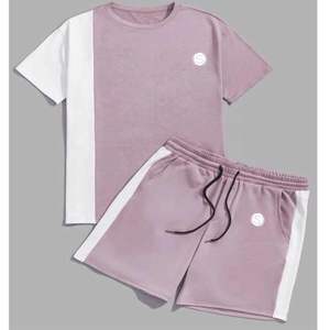 T-shirt Avec Short Fermeture à Cordon Style Séchage Rapide Ensemble 100% Coton - Product Image 5