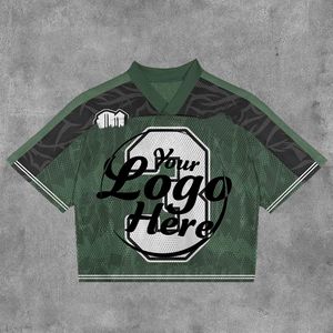 เสื้อฟุตบอลอเมริกันแบบระบายอากาศได้ดี |   ชุดกีฬาทีมแบบกำหนดเอง แขนสั้น โพลีเอสเตอร์ 100% ป้องกันแบคทีเรีย แห้งเร็ว - Product Image 6