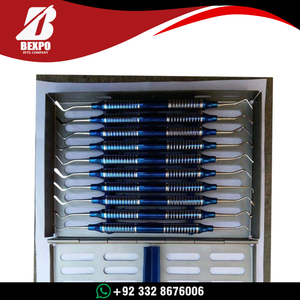 High Quality Stainless Steel Dental Composite Filling Instrument Blue <b>Titanium</b> Coated Reusable Manual Ergonomic Grip Restorative - Product Image 6