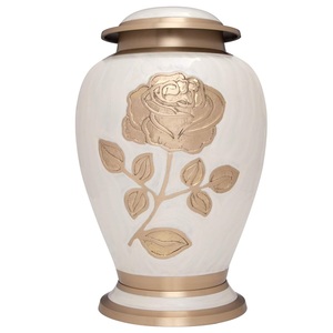 โกศใส่เถ้ากระดูกสำหรับผู้ใหญ่ทำจากอะลูมิเนียมเคลือบสีเงินสำหรับใส่เถ้ากระดูกผู้ใหญ่แบบยุโรป - Product Image 3