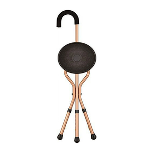 Canne de marche pliable en aluminium avec siège pour personnes âgées handicapées - Product Image 2