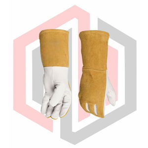 Fire Heat Resistant Professional Leather Safety <b>Gloves</b> Kevlar Stitched Anti-Static Tear-Resistant <b>Silicone</b>-free Powder-free - Product Image 5