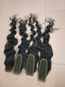 Extensions de cheveux vietnamiens vierges 100% de haute qualité dentelle HD ondulée naturelle 2x6 fermetures tailles 22in 24in 26in brut du Vietnam - Product Image 3