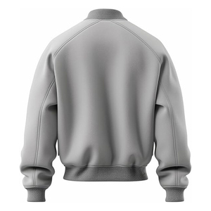 Chaqueta Casual de Invierno Unisex 2025 con Logotipo Personalizado, Chaqueta de Lana y Algodón de Calidad, Cuello Alto, Estilo Béisbol Universitario, Resistente al Viento y Transpirable - Product Image 3