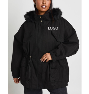 Doudoune matelassée mi-longue pour femme 2026, chaude, en duvet d'oie, avec capuche amovible en fausse fourrure, idéale pour l'hiver au Canada - Product Image 1