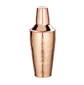 Herramientas de barra personalizadas, coctelera de acero con acabado de cobre, diseño único SS, juego de coctelera para mezclar bebidas hechas a mano - Product Image 2