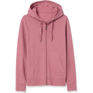 Sweat à capuche uni de luxe en coton unisexe épais surdimensionné de haute qualité 450 GSM sweat à capuche à double fermeture éclair en éponge française vente en gros - Product Image 5