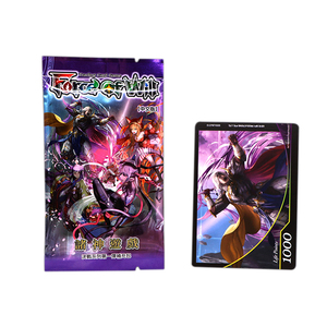 Vente en gros de cartes à collectionner holographiques japonaises, dessin animé, Sublimation, carte à collectionner, impression de jeu avec boîte vide - Product Image 4