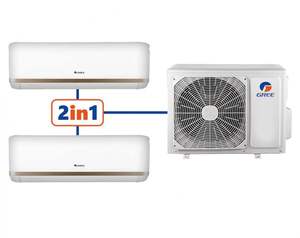 Climatiseur split GREE tendance du moment, en stock, avec unités intérieure et extérieure, options de refroidissement et de chauffage automatiques via Wi-Fi, en promotion. - Product Image 5