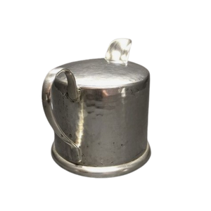 Ensemble de crémier poli brillant avec cloche en métal brillant miroir pour usage en cuisine cafés restaurants boulangeries fournitures de boulangerie inde - Product Image 3