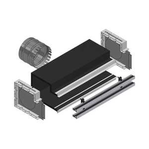 Complete 4-Zone Polyurethane <b>Foam</b> Ducted Plenum Kit 2 Hidden Slots 300 mm Home HVAC Systems Made Italy <b>Model</b> - Product Image 4