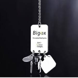 Portachiavi in Metallo Personalizzati Bigox, Gadget Anti-Contatto - Product Image 3