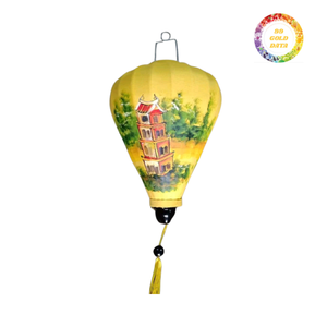 Lanterne décorative Hoi An lampe pliante en soie de bambou faite à la main pour l'éclairage extérieur intérieur des événements de vacances - Product Image 4