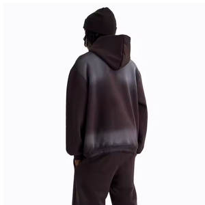 Sudadera con Capucha para Hombre, Tejido Grueso de 550 g/m², Felpa Francesa, Hombros Caídos, Diseño Holgado, 100% Algodón, Color Sólido, Transpirable, para Invierno - Product Image 4