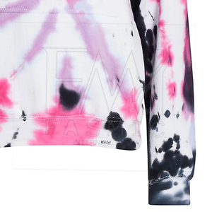 เสื้อฮู้ดดี้ผู้หญิงแขนยาวแบบ Tie Dye ปรับแต่งได้ ระบายอากาศ กันน้ำ เป็นมิตรกับสิ่งแวดล้อม เหมาะสำหรับออกกำลังกายและสวมใส่ลำลอง มีโลโก้ด้านหน้า เหมาะสำหรับฤดูหนาว - Product Image 6