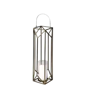 Vintage Antique Style Metal <b>Lantern</b> Simple Glass <b>Indoor</b> Outdoor Candle Holder Handmade Beautiful Metal Item for Home Decoration - Product Image 2