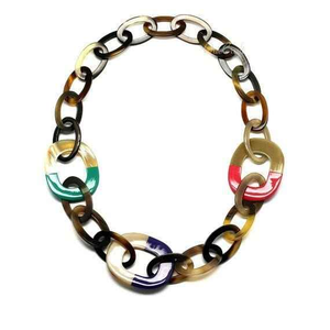 Collar de cuerno de Búfalo, joyería de moda para mujer de alta calidad, collar de cuerno de búfalo Natural - Product Image 1