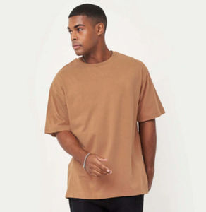 100% algodón, camiseta para hombre, corte holgado, impreso OEM logotipo personalizado hombres de gran tamaño Boxy Crew Fitness camisetas hombres camiseta de gran tamaño - Product Image 6