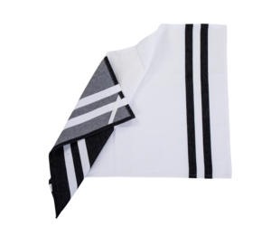 Toalla de taladro de microfibra de algodón 100%, paño de limpieza de coche de cocina de lujo reutilizable negro para revestimiento de mesa, disponible en venta al por mayor - Product Image 5