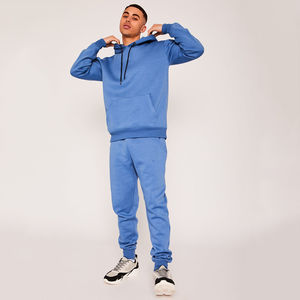 Pull-over à capuche personnalisé pour hommes, survêtement à coupe étroite, ensemble de vêtements de sport d'hiver, vente en gros - Product Image 2