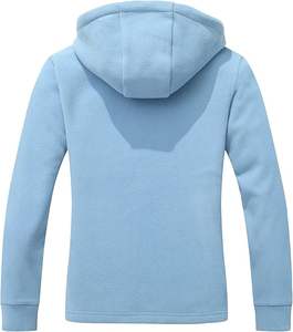 Chaqueta Polar con Capucha para Mujer, Ligera, con Cremallera Completa, Transpirable, Cortavientos, Abrigo para Exteriores, Otoño Invierno, Senderismo, Elegante y Funcional - Product Image 2